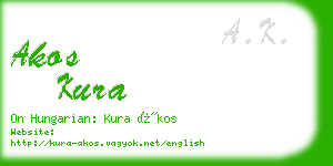 akos kura business card